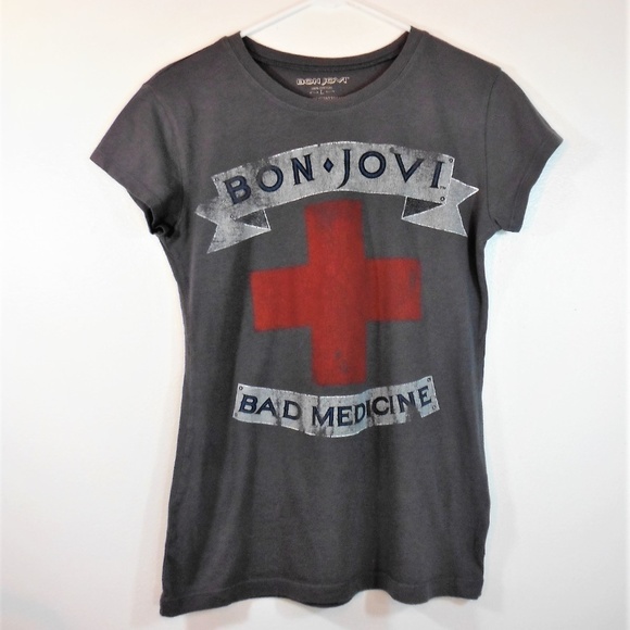 Brothers Tops - Bon Jovi Bad Medicine Concert T Shirt 2005 -L